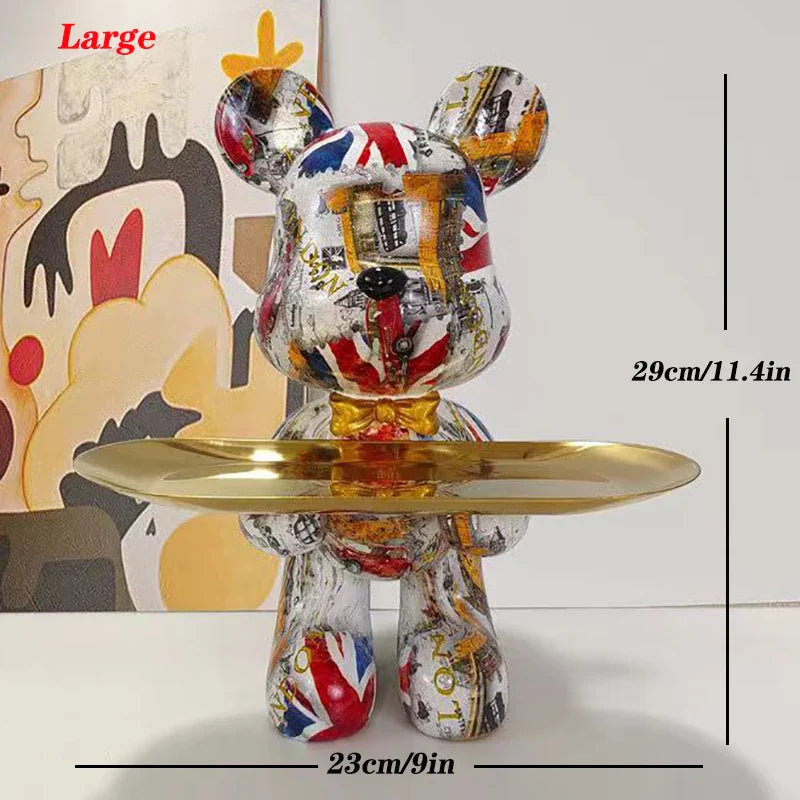 Graffitpaw - sleutelopslag met graffitibeerfiguur
