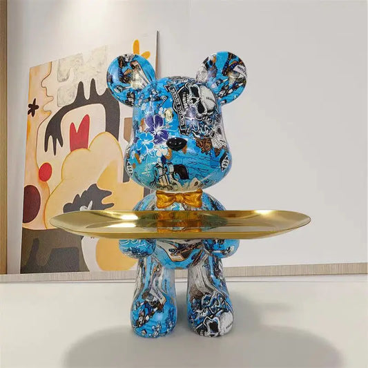 Graffitpaw - sleutelopslag met graffitibeerfiguur