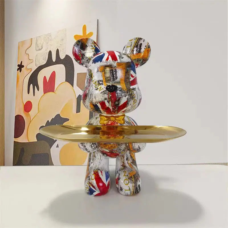 Graffitpaw - sleutelopslag met graffitibeerfiguur
