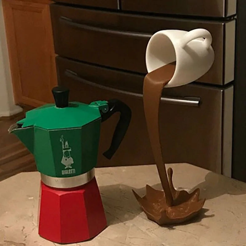 Mochamotion - drijvende koffiesculptuur