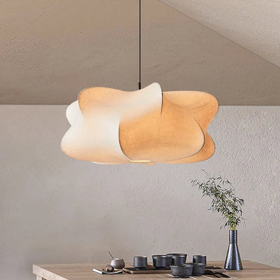 SerenGlow | zijden hanglamp in wabi-sabi design