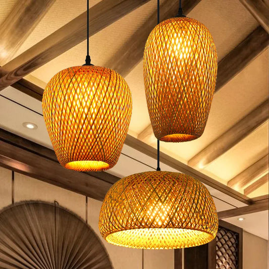 BambooCraft - bamboe rieten lamp