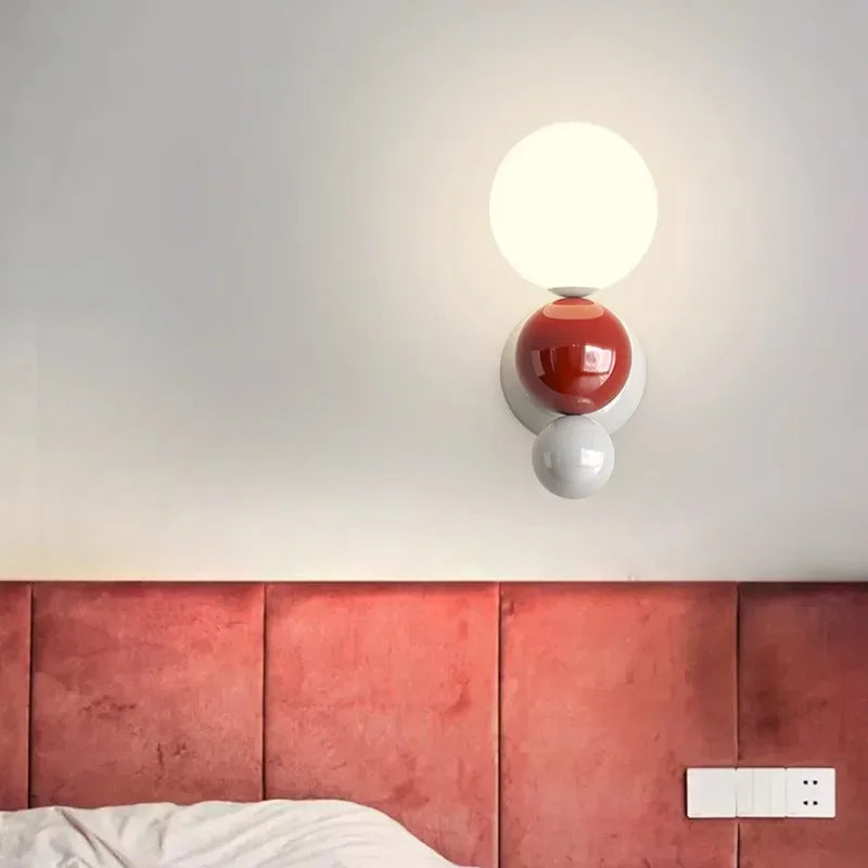 Whiteaura - wandlamp met parelmoer in noordse stijl