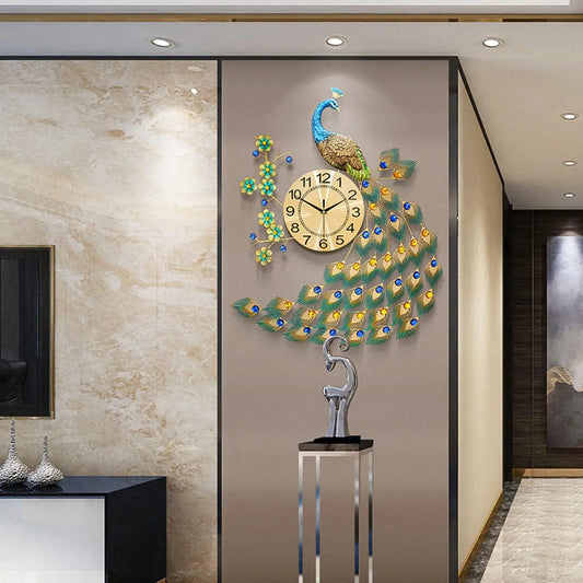 MajesticPeacock - pauw elegantie klok