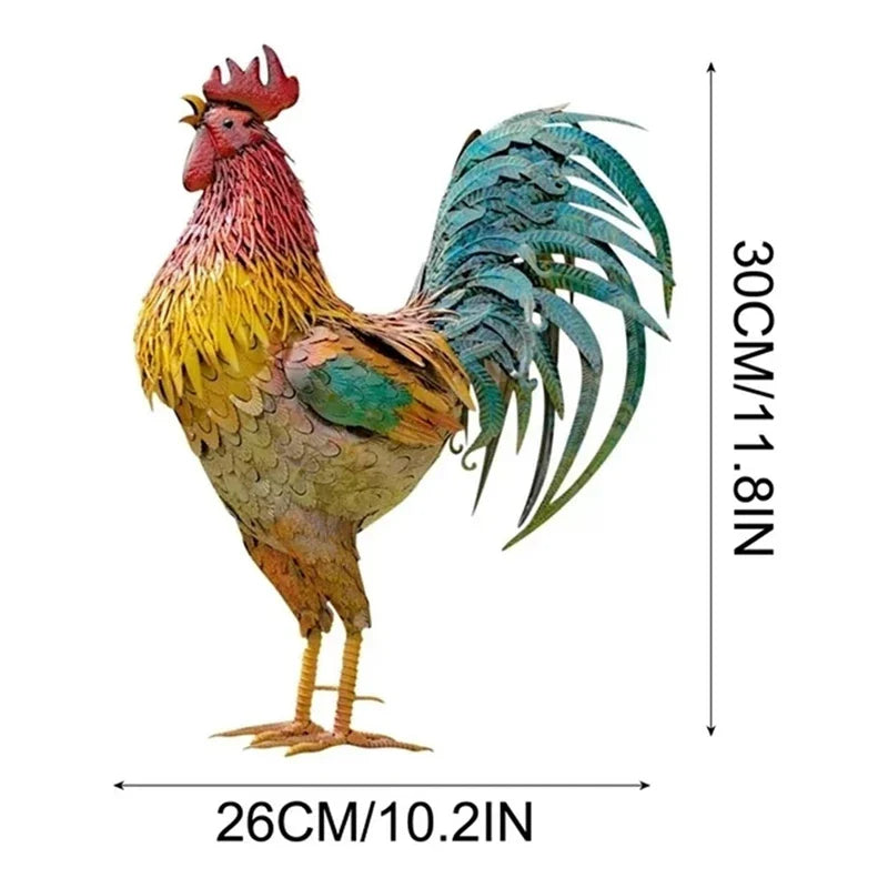 RoosterPatriot - haan sculptuur voor de veranda