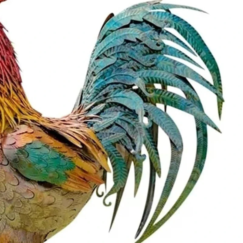 RoosterPatriot - haan sculptuur voor de veranda