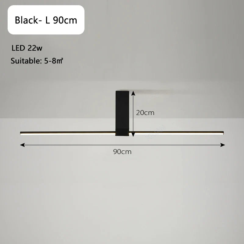 CleanEdge - lange plafondlampen