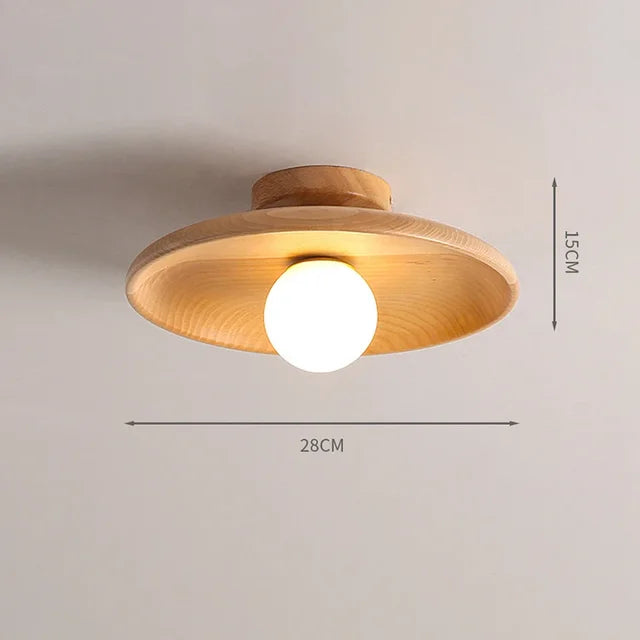 PureCraft - stralend houten hanglamp