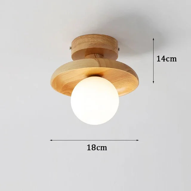 PureCraft - stralend houten hanglamp