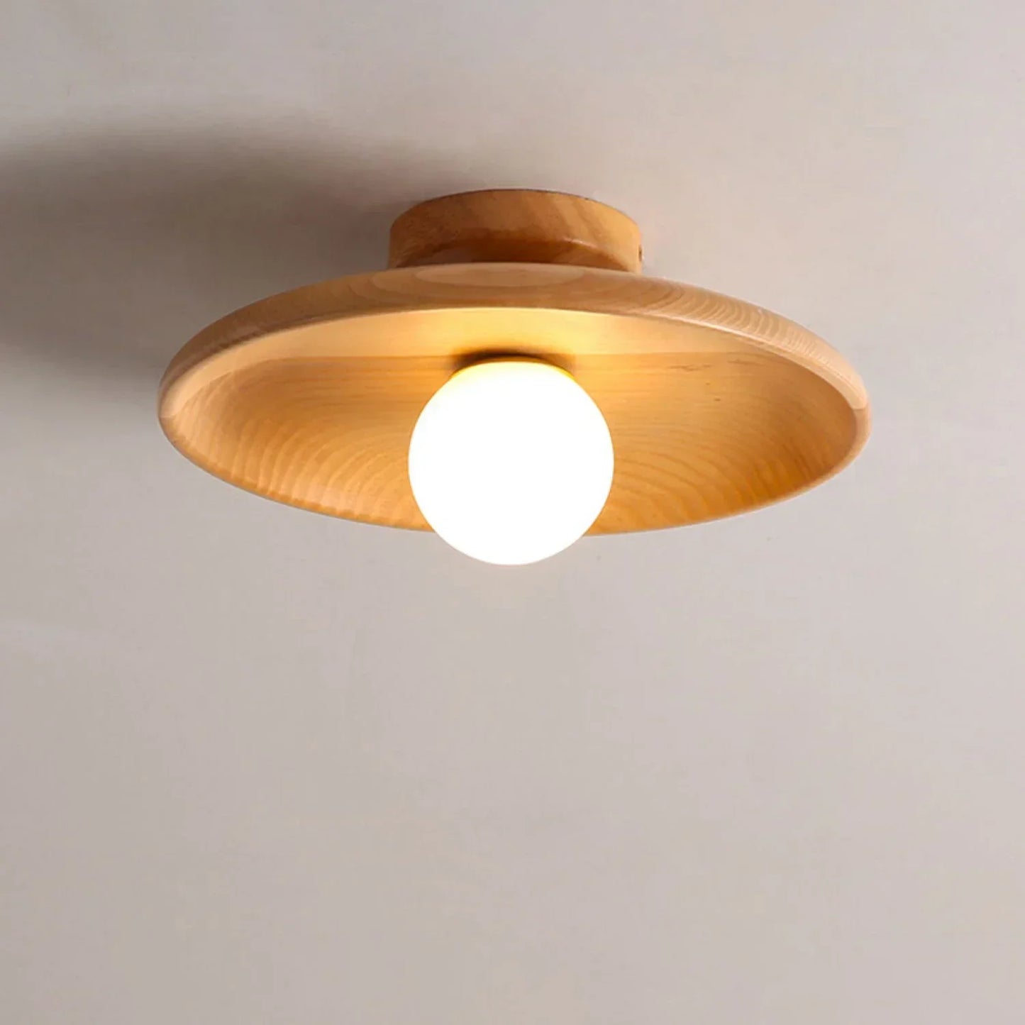 PureCraft - stralend houten hanglamp