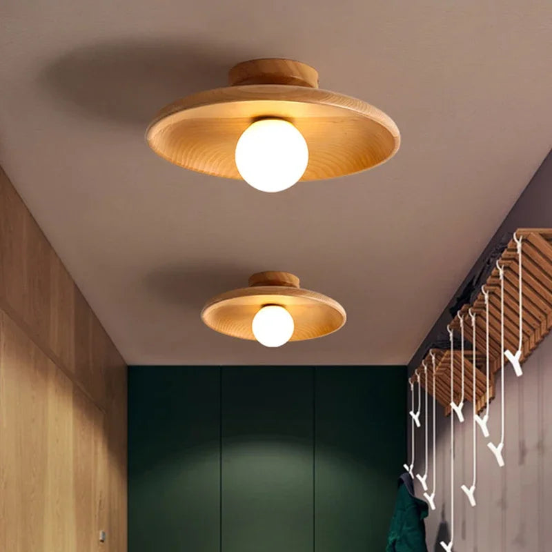 PureCraft - stralend houten hanglamp