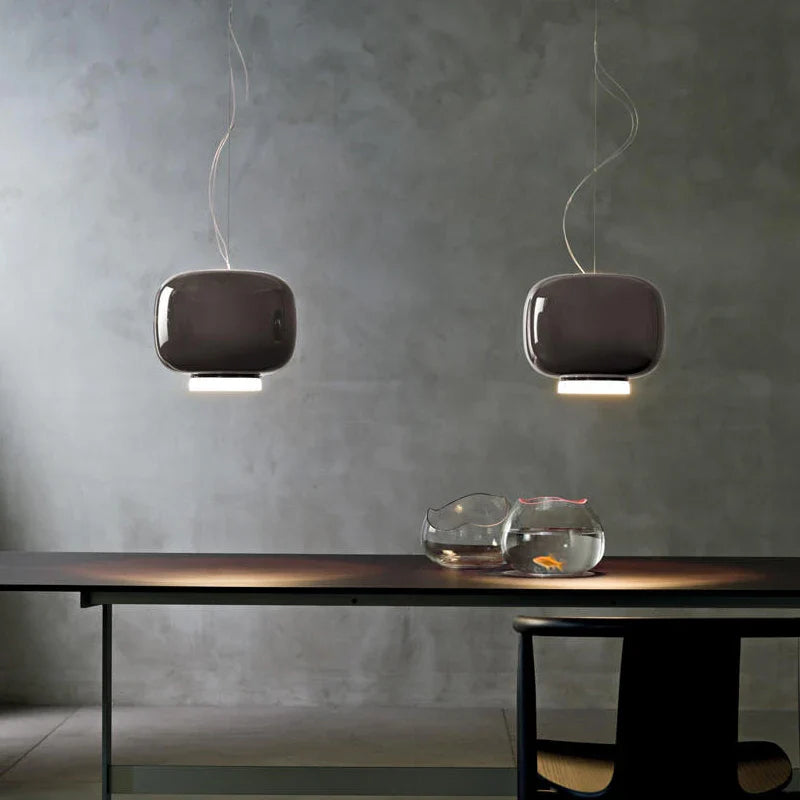 Lusterluminaire - glazen hanglampen