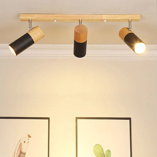 SkyWood - scandinavische houten plafondlamp