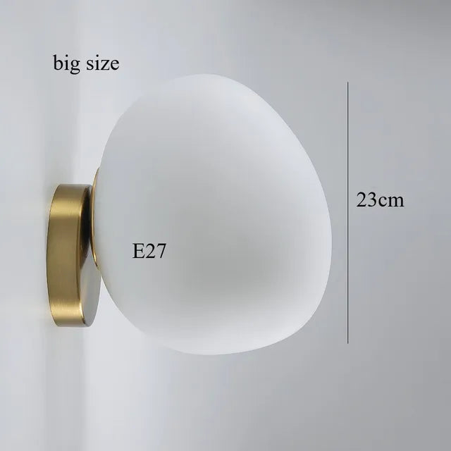 NordicPure - eierschaal glazen lamp