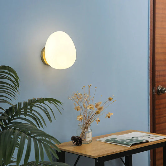 NordicPure - eierschaal glazen lamp