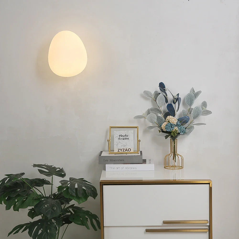 NordicPure - eierschaal glazen lamp