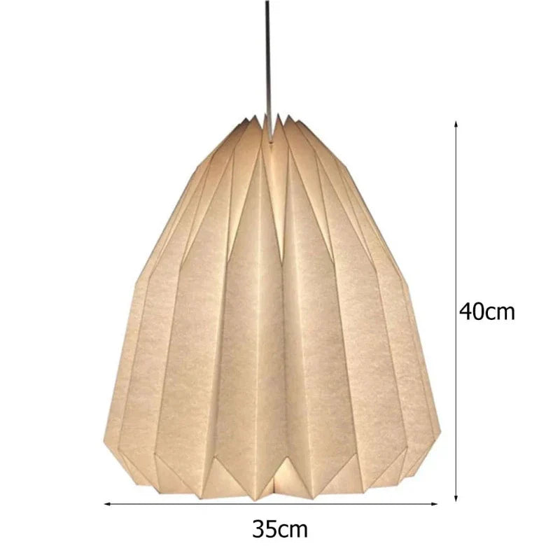 Origamilight - moderne papieren lantaarnkap in Scandinavische stijl