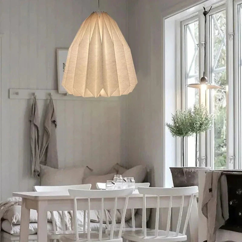 Origamilight - moderne papieren lantaarnkap in Scandinavische stijl