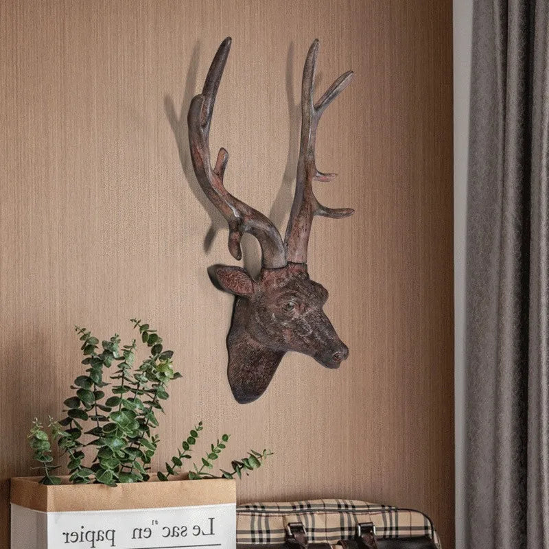 Rusticreindeer - hertenkop wanddecoratie