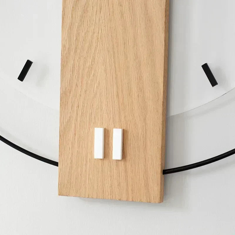 Silentoak | stille houten wandklok