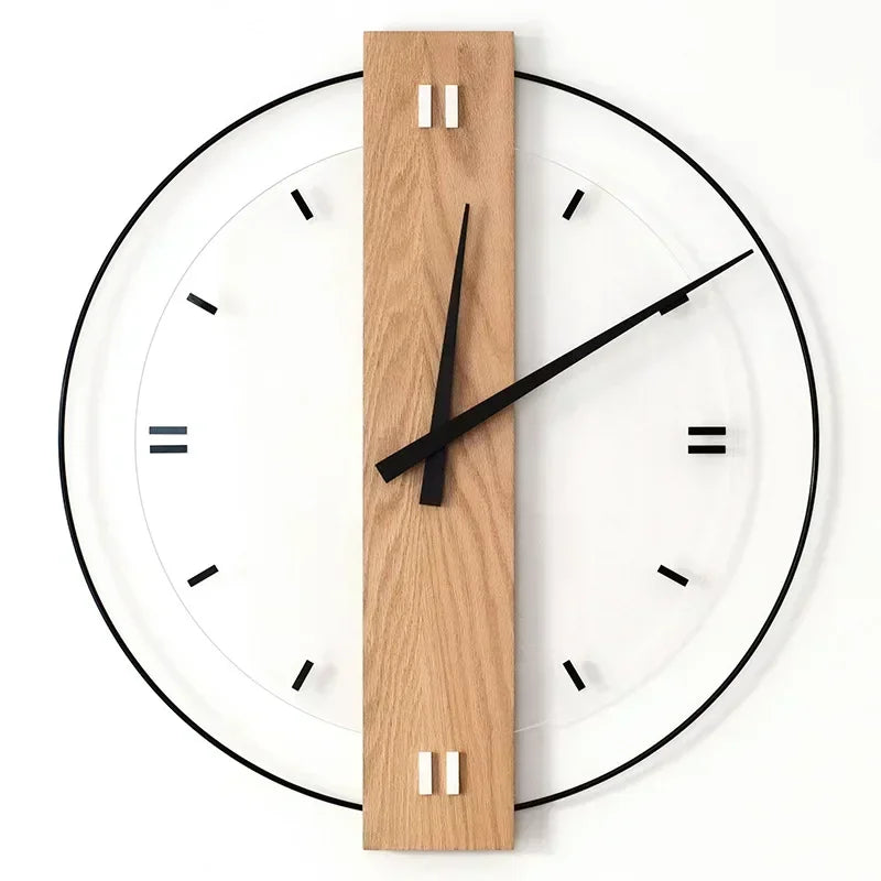 Silentoak | stille houten wandklok
