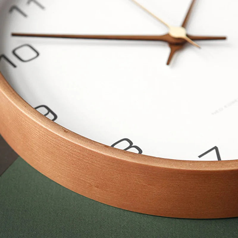 Transcendtime | wandklok van hout en glas