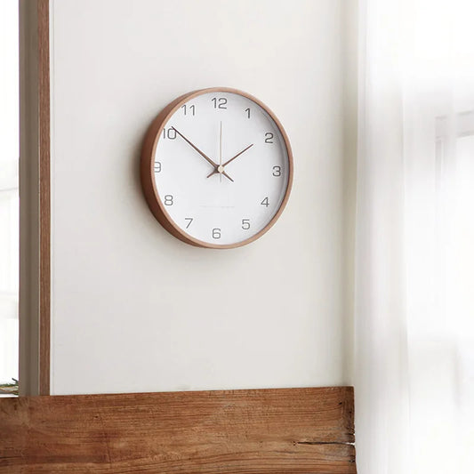 Transcendtime | wandklok van hout en glas