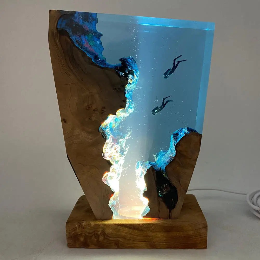Oceandepths | oceaan karst duiker tafellamp