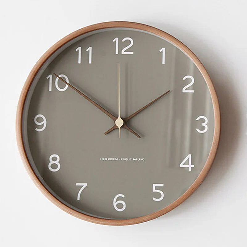 Transcendtime | wandklok van hout en glas