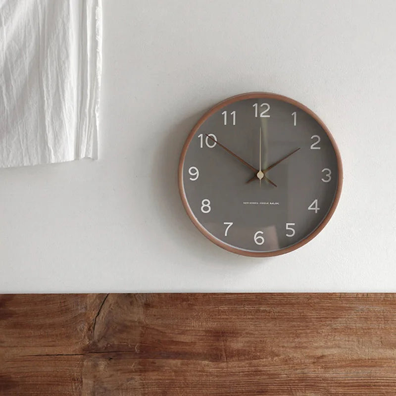 Transcendtime | wandklok van hout en glas