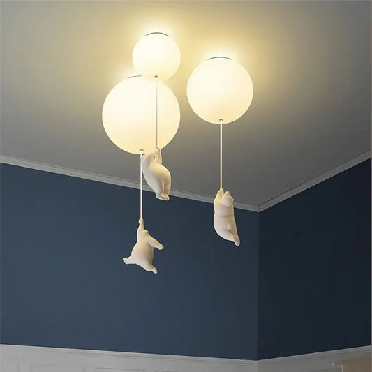 PolarFlare LED plafondlamp met ijsbeerthema