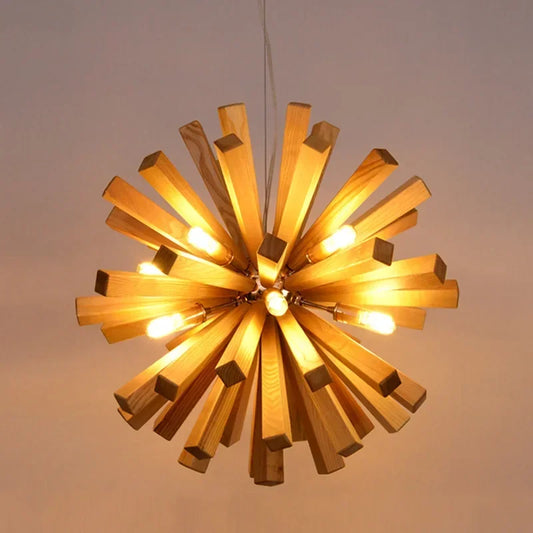 Dandelion | elegante houten hanglamp