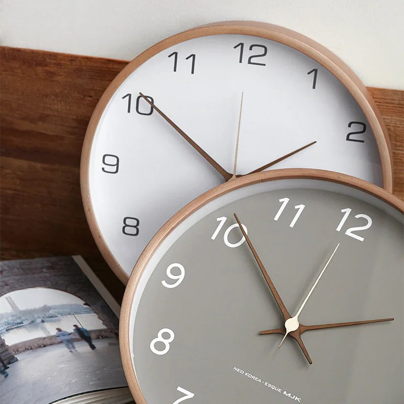 Transcendtime | wandklok van hout en glas