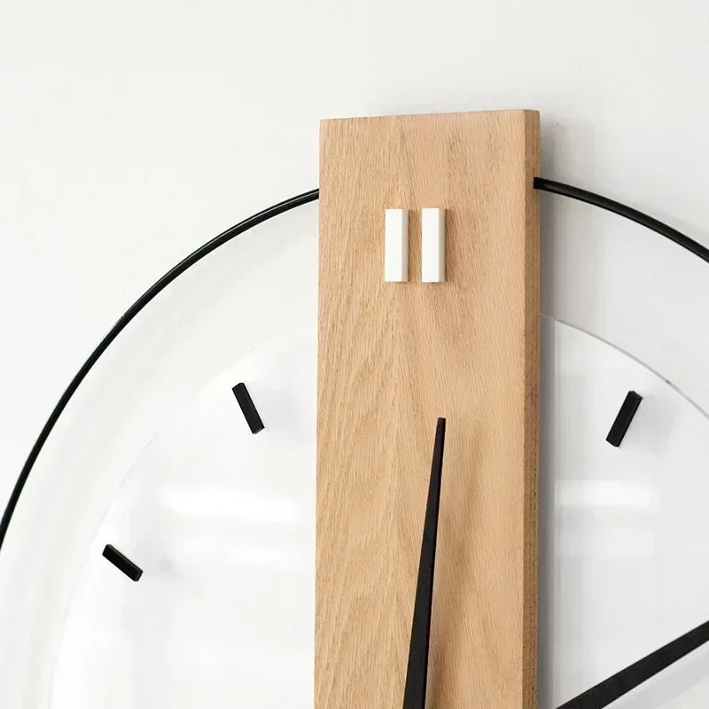 Silentoak | stille houten wandklok