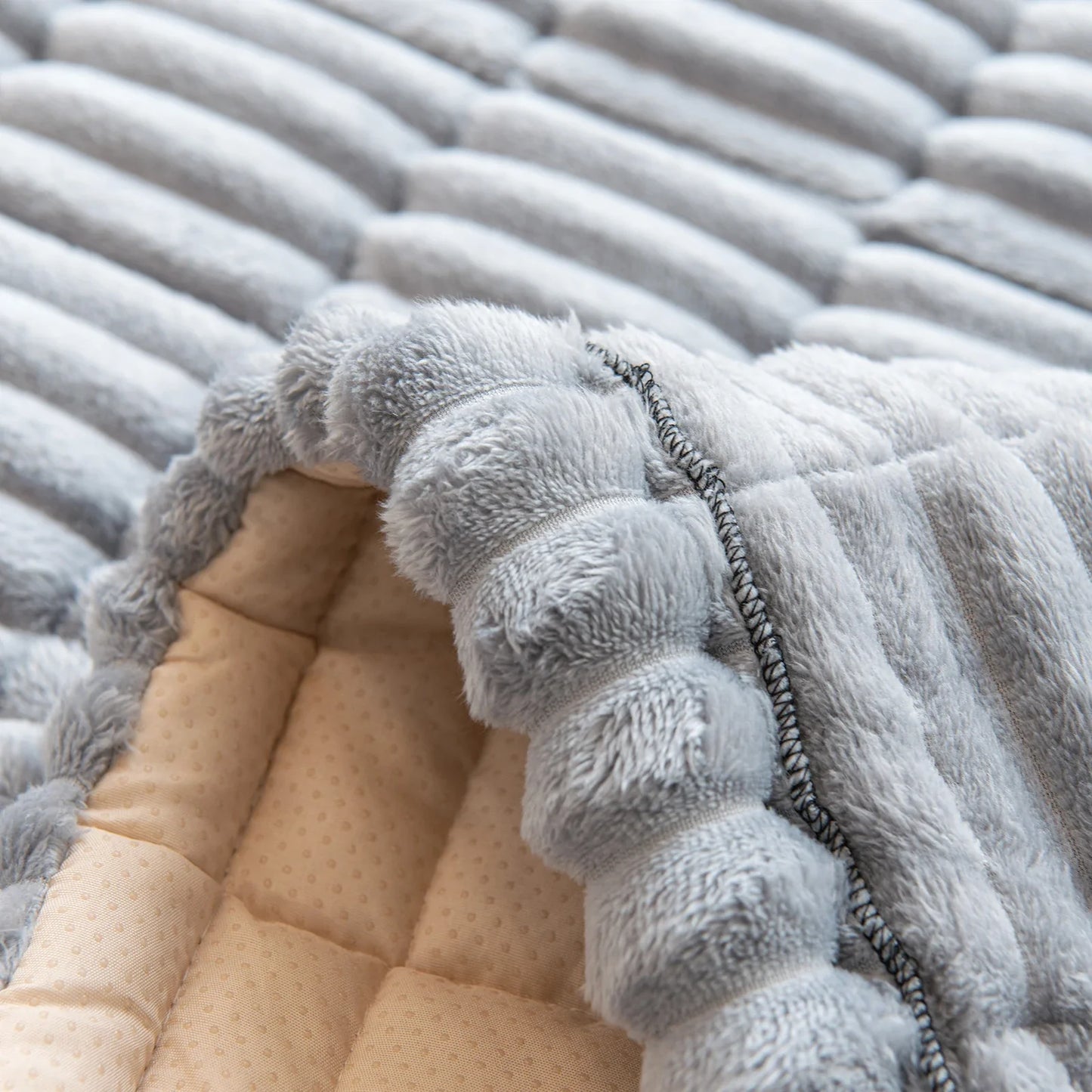 Velours côteléconfort | housse de canapé en peluche antidérapante