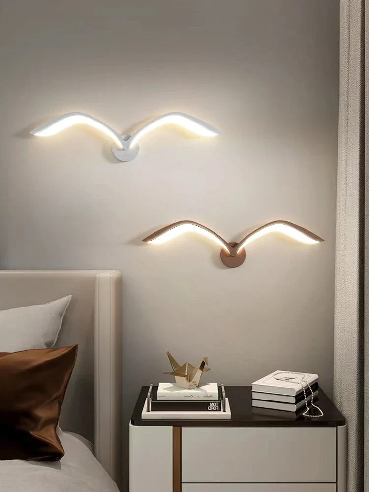 Nordicnest - zeemeeuw gloei wandlamp