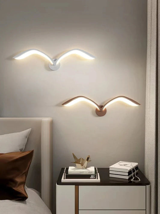 Nordicnest - zeemeeuw gloei wandlamp