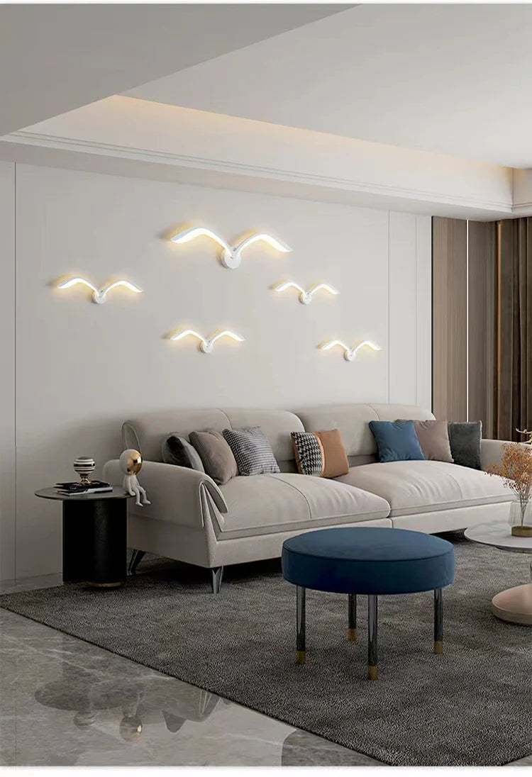 Nordicnest - zeemeeuw gloei wandlamp