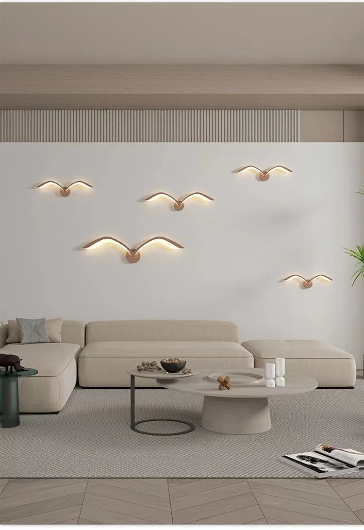 Nordicnest - zeemeeuw gloei wandlamp