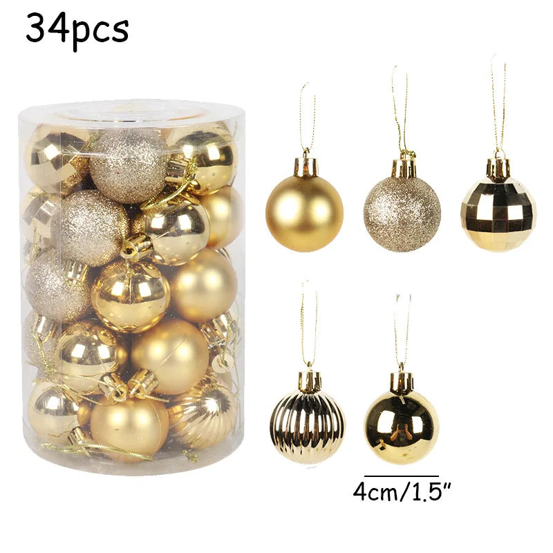 Levendige vakantie | kerstboom bal ornament set