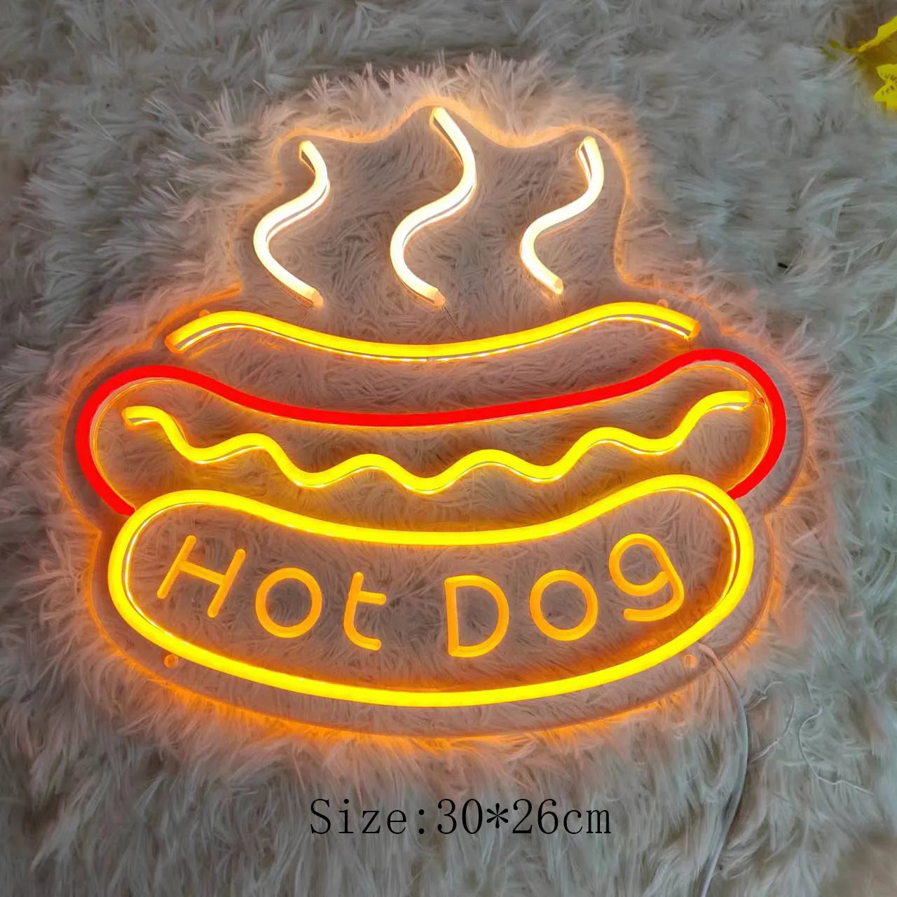 Quickbite - nachtlampje met neonreclame voor fastfood