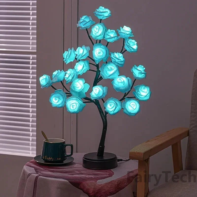 Rosyglow - flower rose tafellamp