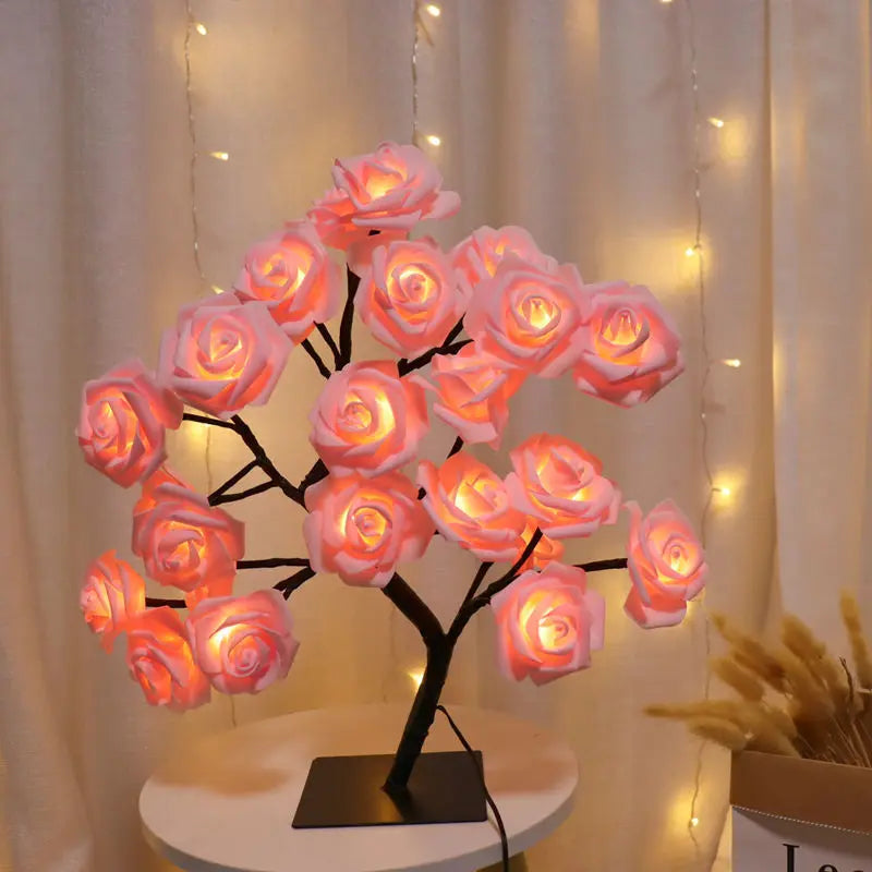 Rosyglow - flower rose tafellamp