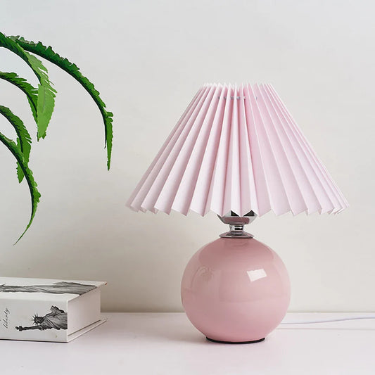 Antique Pleated - vintage tafellamp met plooien