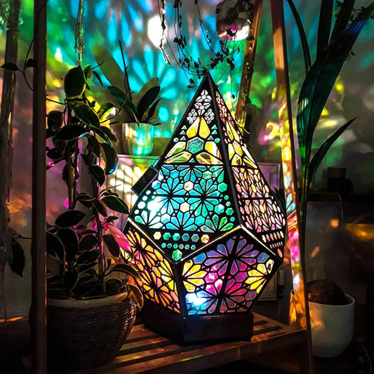 PrismaGlow - holle kleurrijke projectorlamp