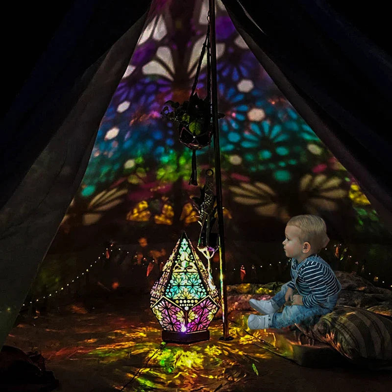 PrismaGlow - holle kleurrijke projectorlamp