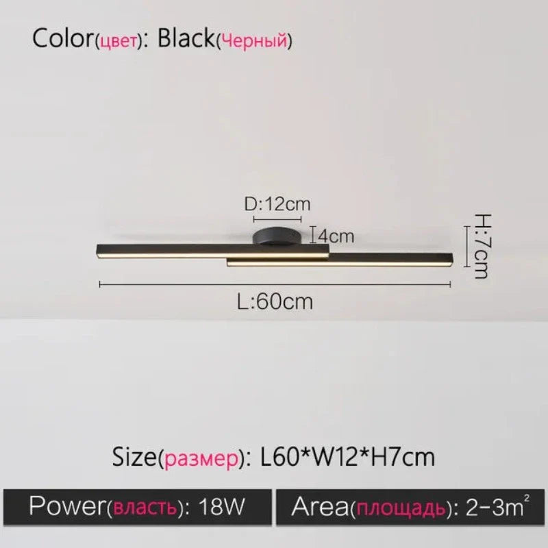 ModernityGlow - minimalistische plafondlamp in de woonkamer