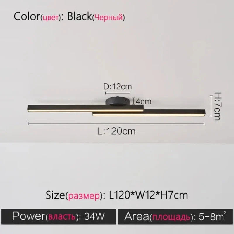 ModernityGlow - minimalistische plafondlamp in de woonkamer
