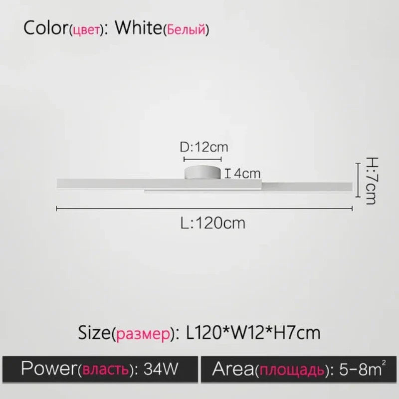ModernityGlow - minimalistische plafondlamp in de woonkamer
