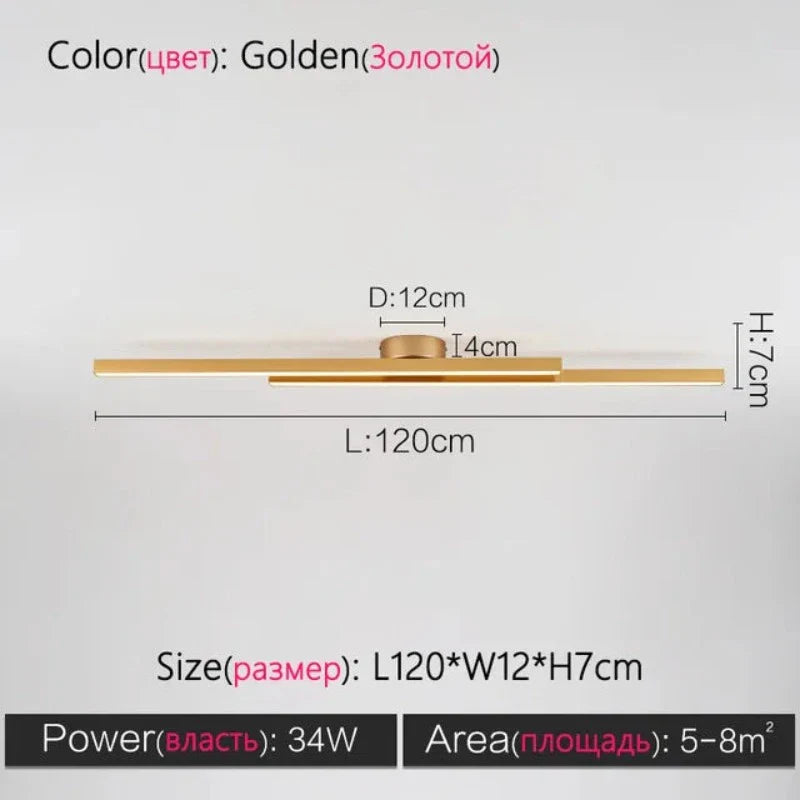 ModernityGlow - minimalistische plafondlamp in de woonkamer